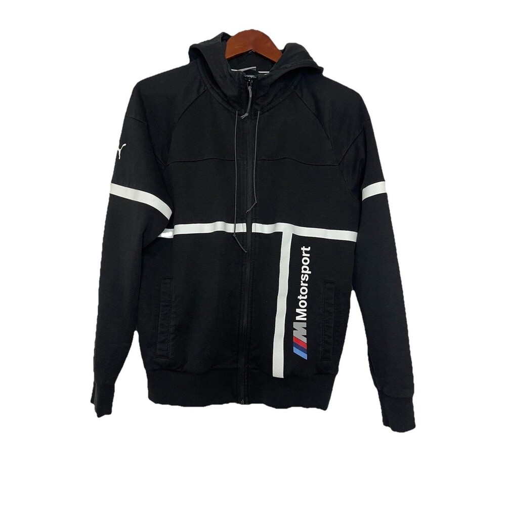 Puma X BMW Motorsport Full Zip Up Cropped Jacket Women’s Small Black Performance